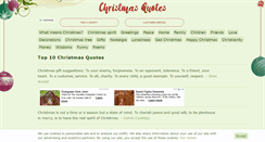 Desktop Screenshot of christmas-quotes.org