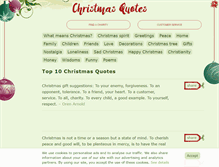 Tablet Screenshot of christmas-quotes.org